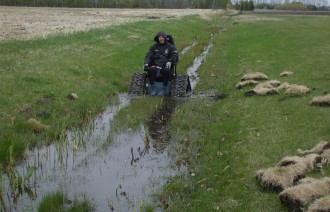 A Muddy Ditch Run in Canada