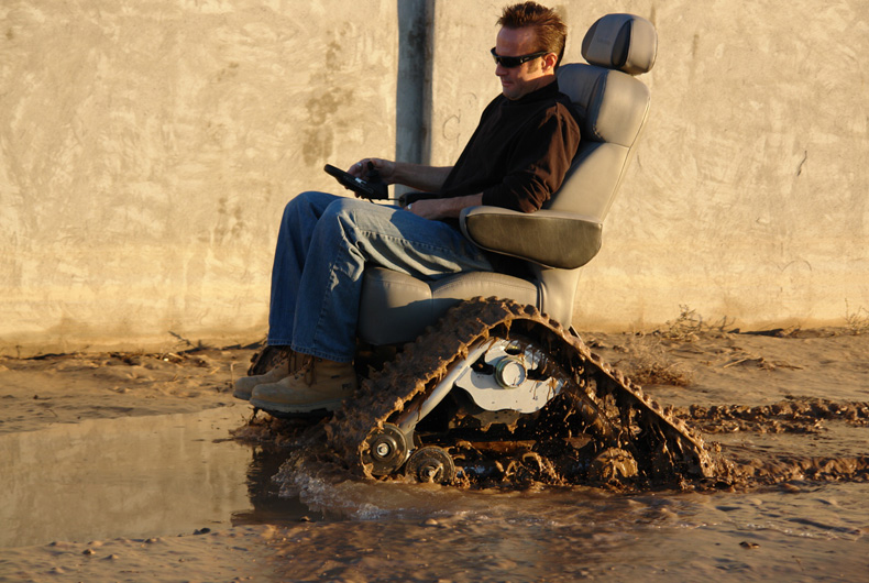 Tankchair Can Handle the Mud